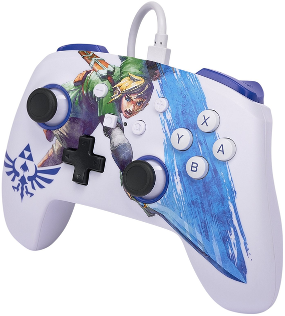 Kontroler PowerA NSW ENH Nintendo Switch Wired Controller - Master Sword Attack (0617885028649) - obraz 3
