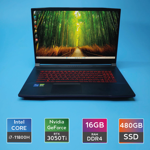 Ноутбук MSI Katana GF76 11UD (i7-11800H/RAM 16GB DDR4/SSD 480GB