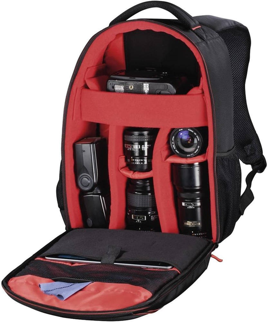Рюкзак Hama Miami 190 Camera Backpack Black-Red (4047443349903) - зображення 4