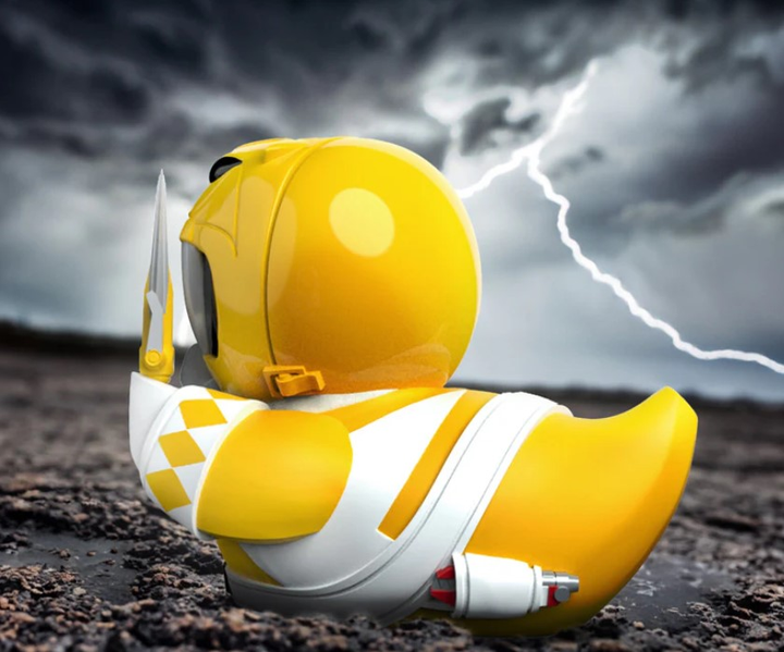 Колекційна фігурка каченя Numskull Tubbz Limited Edition Power Rangers: Yellow Ranger 4 (5056280440857) - зображення 5