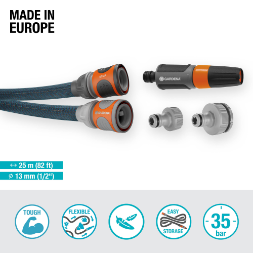 Шланг текстильный Gardena Liano Xtreme Set 13 мм (1/2") 25 м - изображение 14