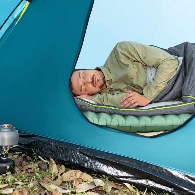 Dmuchany materac Bestway kempingowy AdventuRest Regular 188 x 58.5 cm 35935 Green (6941607355084) - obraz 4