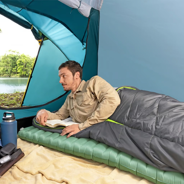 Dmuchany materac Bestway kempingowy AdventuRest Regular 188 x 58.5 cm 35935 Green (6941607355084) - obraz 5