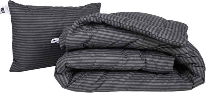 Набір MirSon №1104 Сolor Fun Line Ковдра зимова Односпальна 140х205 см 17-0611 Stripe Black Silk + Подушка 50x70 см від Rozetka на платформі USKIDKA Акція на Набір MirSon №1104 Сolor Fun Line Ковдра зимова Односпальна 140х205 см 17-0611 Stripe Black Silk + Подушка 50x70 см від Rozetka