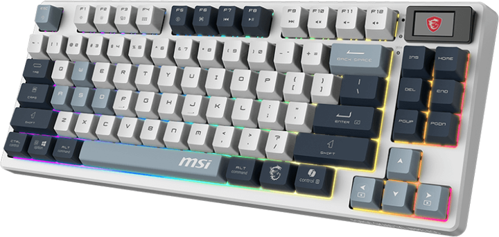 Клавиатура беспроводная MSI Forge GK600 TKL W SKY UA KTT HiFi