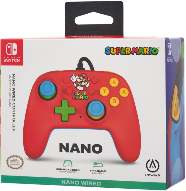 Геймпад PowerA Nintendo Switch Nano Wired Switch Controller - Mario Medley (0617885045110) - зображення 10