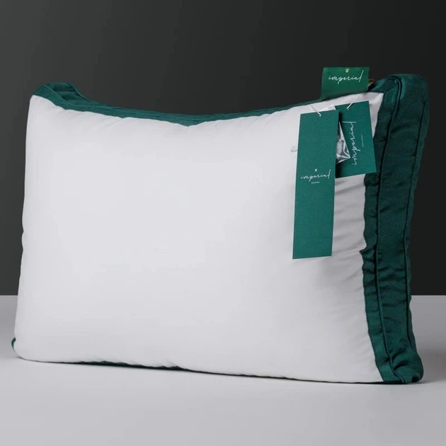 Подушка MirSon Imperial Satin Luxe Пуховая Средняя 70х70 см (2200007177479) - изображение 3