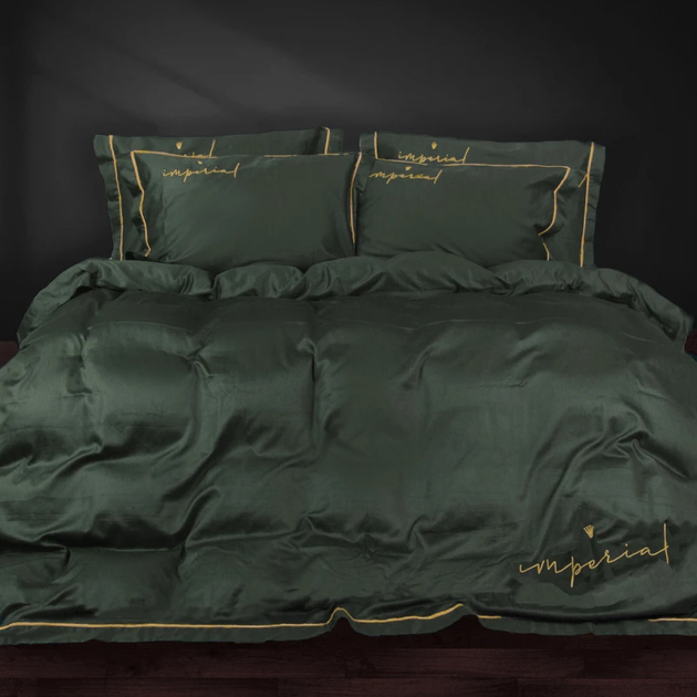 Комплект постільної білизни MirSon Сімейний 2х160х220 Imperial Satin Emerald від Rozetka на платформі USKIDKA Акція на Комплект постільної білизни MirSon Сімейний 2х160х220 Imperial Satin Emerald від Rozetka