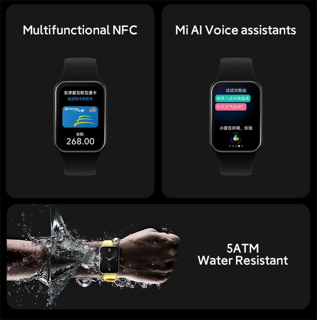 Годинник фітнес браслет Xiaomi Smart Band 8 Pro (BHR8017GL) чорний - зображення 6