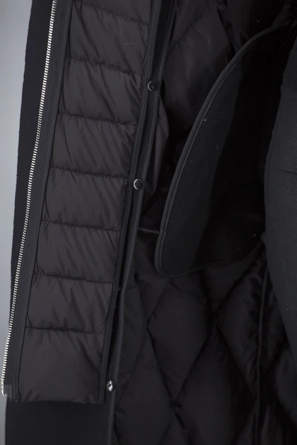 Жіночий однотонний пуховик casual з капюшоном і поясом, реглан рукав Basic (чорний, XL), 27642, 24920 - изображение 8