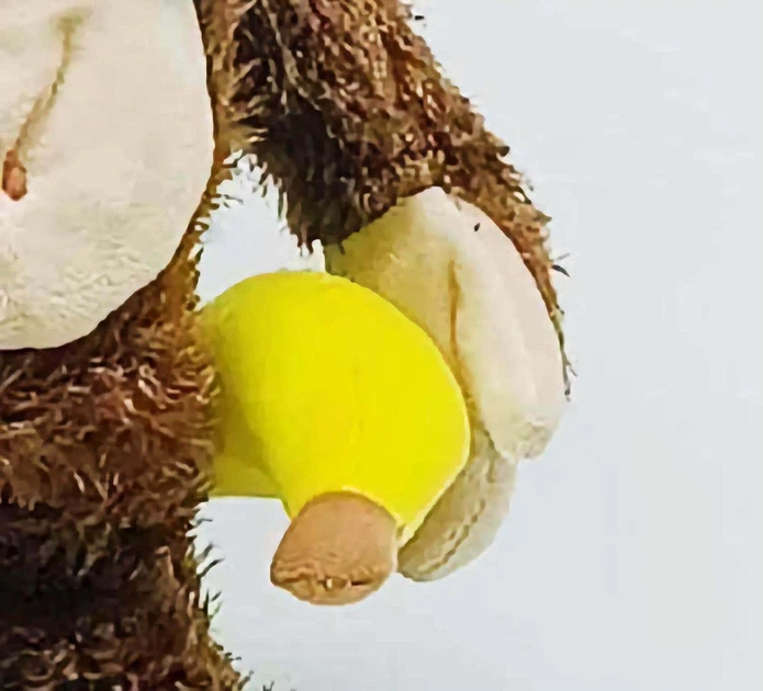 Интерактивная игрушка Обезьяна с бананом, 30 см, коричневая K60403-1 - изображение 5