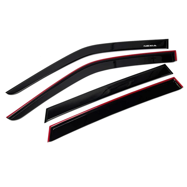 Дефлектори вікон вітровики Daewoo Nexia 1995-2011 Скотч 3M Voron Glass - зображення 5