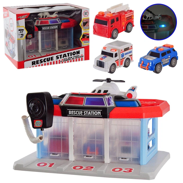 Паркинг Star Toys Спасательная станция, транспорт, рация MY103 - изображение 3