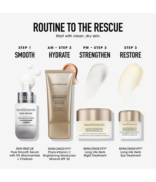 Сироватка для обличчя bareMinerals Skin Rescue Pure Smooth від зморшок 30 мл (194248101725) - зображення 5