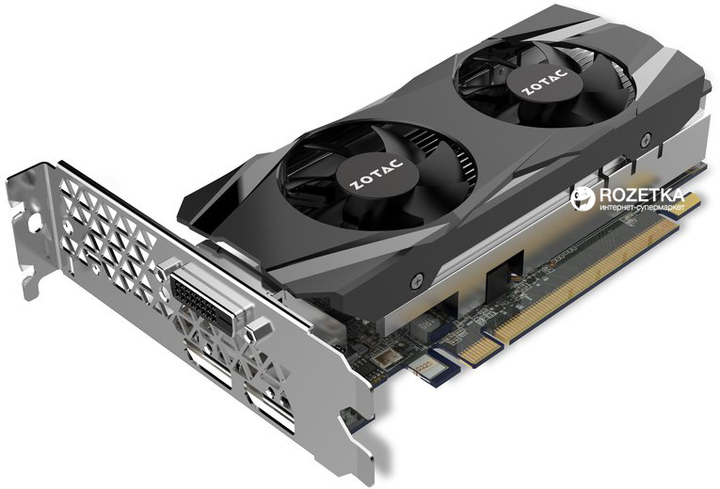 ZOTAC GTX1050 Ti 4GB 128bit 8台セット Видеокарта Zotac PCI-Ex GeForce GTX 1050 Ti Low Profile 4GB