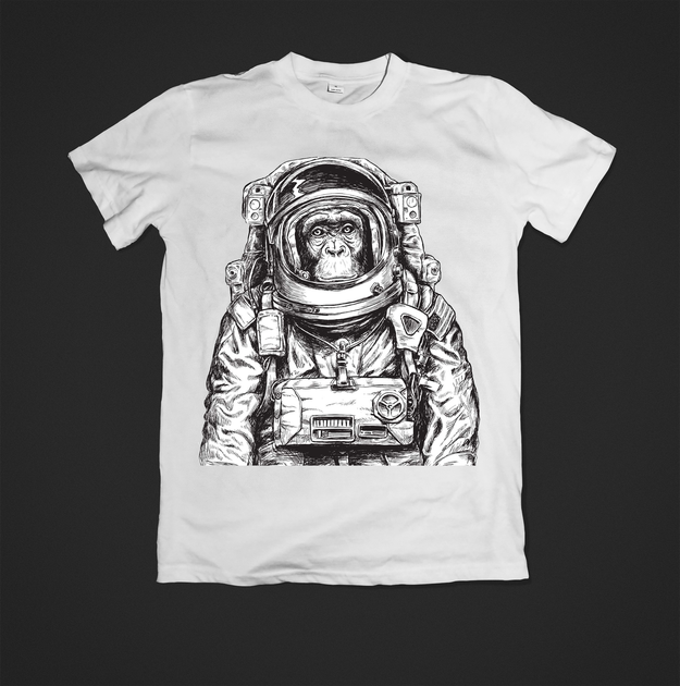Футболка YOUstyle monkey 0708 S White - Фото 1 Футболка YOUstyle monkey 0708 S White - изображение 1