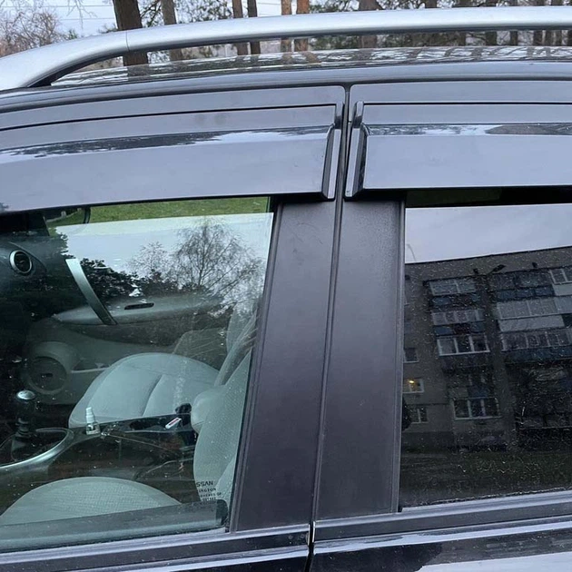 Дефлектори вікон вітровики Nissan Qashqai 2007-2014 скотч SunPlex (SP-S-76) - изображение 2