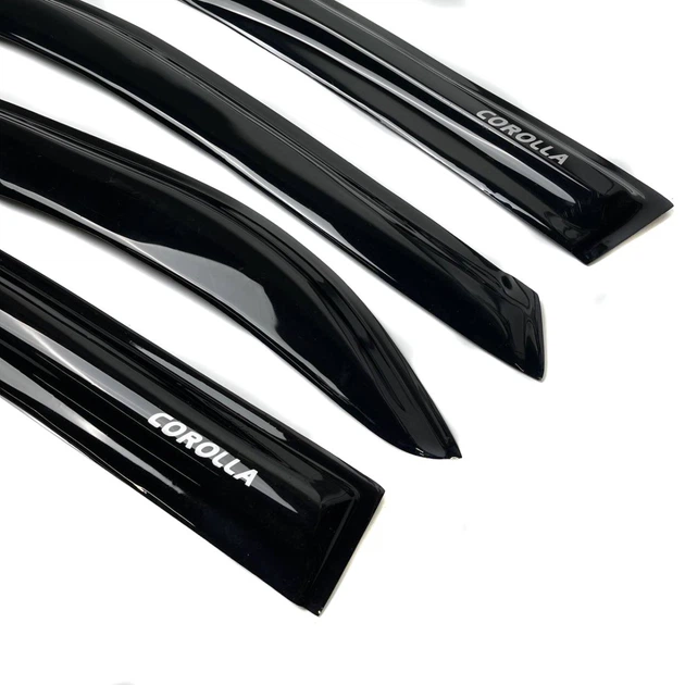 Дефлектори вікон вітровики Acrylic для Toyota Corolla (E140 - E150) 2007-2014 Гнучкі - изображение 3