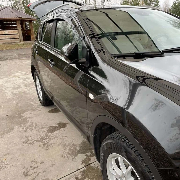 Дефлектори вікон вітровики Nissan Qashqai 2007-2014 скотч SunPlex (SP-S-76) - изображение 5