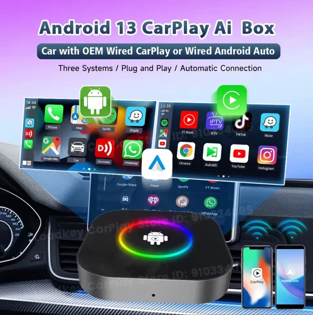 Адаптер CarlinKit S2F TBox Ambient 4gb / 64gb - Carplay/YouTube/Netflix - изображение 3