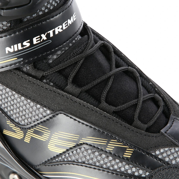 Łyżworolki Nils Extreme NA2150 Czarno-Złoty roz. 43 (5907695593372) - obraz 7