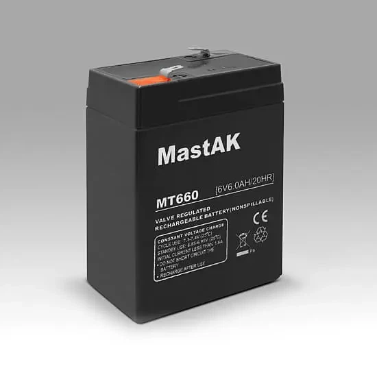 Акумулятор AGM Mastak MT660 6V 6A - изображение 2