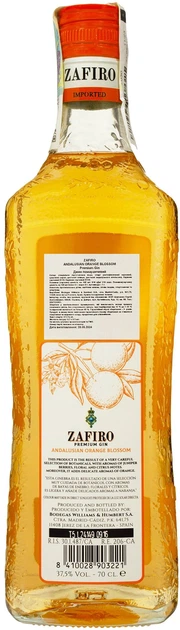 Джин Zafiro Orange 0.7 л 37.5% (8410028903221) - изображение 2