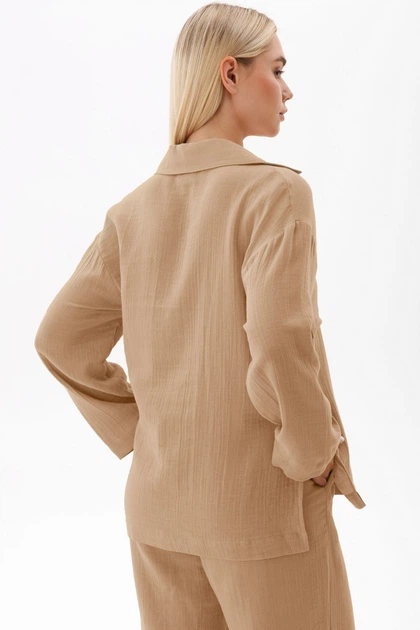 Рубашка Leinle 52(3XL) Бежевый (112194) - Фото 2 Рубашка Leinle 52(3XL) Бежевый (112194) - изображение 2