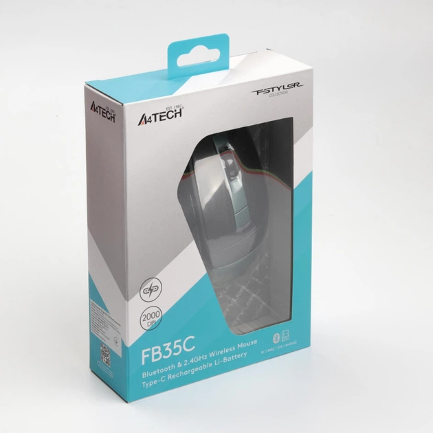 Мишка A4Tech FB35C Bluetooth Midnight Green (4711421961431) - зображення 7
