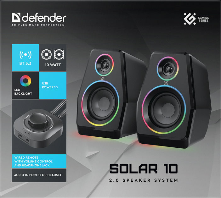 Акустика Defender Solar 10 10Вт (65940) (7087419) - Фото 7 Акустика Defender Solar 10 10Вт (65940) (7087419) - изображение 7