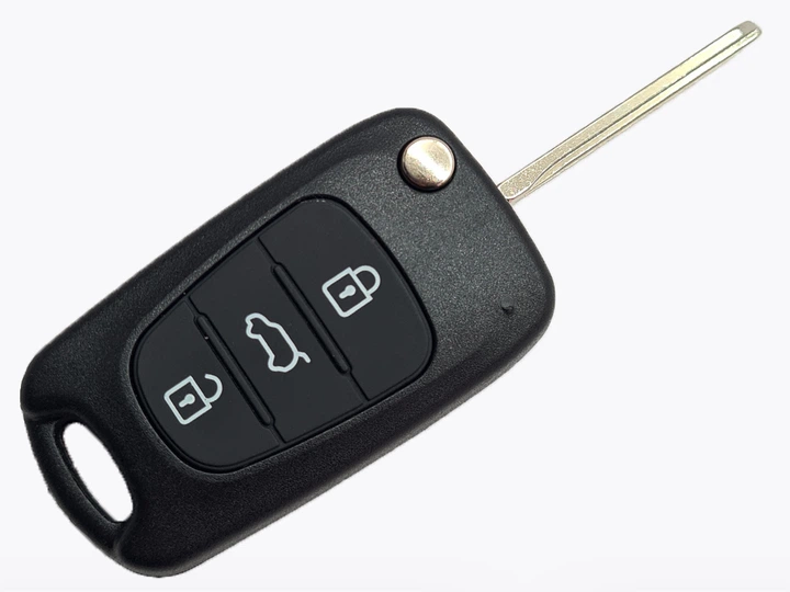 Корпус викидного ключа KIA Hyundai 3 кнопки HYN-14 багажник кроссовер - зображення 3