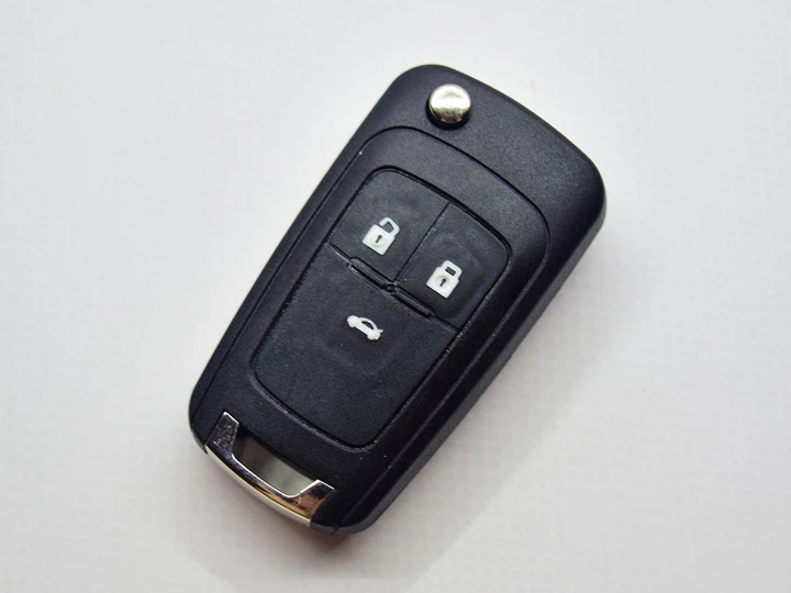 Выкидной ключ Chevrolet Cruze Orlando 2008-2015 3 кнопки 433Mhz HU-100 7941 ID46 - изображение 2