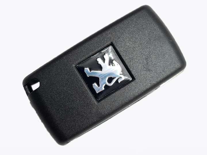 Корпус викидного ключа Citroen Peugeot 2 кнопки VA-2 з кріпленням під батарейку - зображення 3