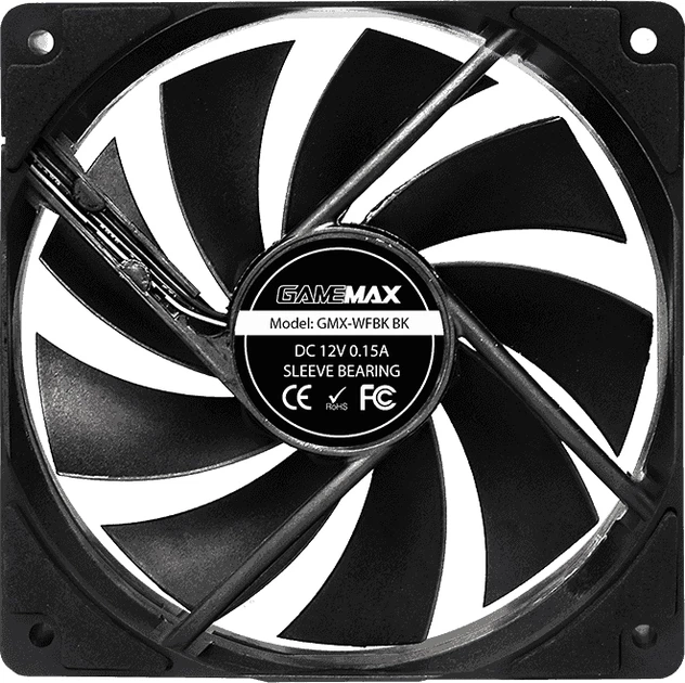 Вентилятор 120mm GameMax GMX-WFBK-BK - изображение 5