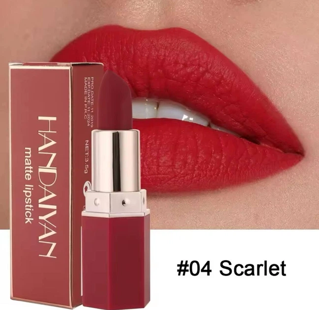 Матова помада Handaiyan Velvet Matte Lipstick 04 - Фото 1 Матова помада Handaiyan Velvet Matte Lipstick 04 - зображення 1