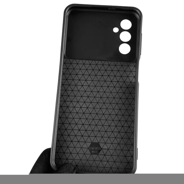 Чохол для Samsung Galaxy M13 4G (SM-M135) броньований з кільцем-тримачем підставкою зі шторкою чорний - зображення 4