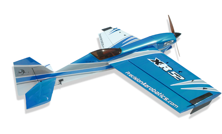 Літак радіокерований Precision Aerobatics XR-52 1321мм KIT (синій) - зображення 2