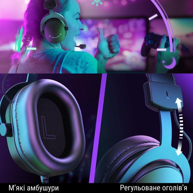 Навушники ігрові Fifine H9 Black - зображення 8