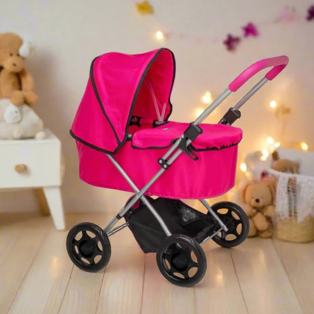 Wózek głęboki dla lalki Chicco Amore Dolls Pram Różowy (5050842405919) - obraz 10