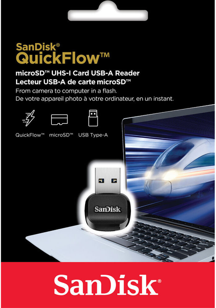 Czytnik kart SanDisk QuickFlow microSD UHS-I USB-A (619659214104) - obraz 4