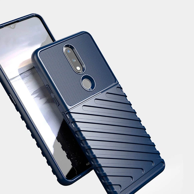 Чохол Lenuo Thunder для Nokia 2.4 Navy Blue - Фото 2 Чохол Lenuo Thunder для Nokia 2.4 Navy Blue - изображение 2