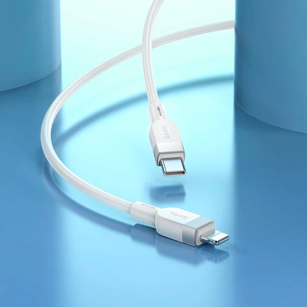 Кабель Hoco Type-C to Lightning Energy silicone charging data cable X109 |1m, 27W| - изображение 6