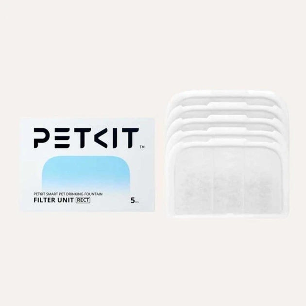 Фільтр для поїлок Petkit Eversweet Max Filter Unit Rect, 5 шт - Фото 2 Фільтр для поїлок Petkit Eversweet Max Filter Unit Rect, 5 шт - зображення 2
