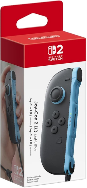 Контролер Nintendo Joy-Con 2 (L) Light Blue (0045496321390