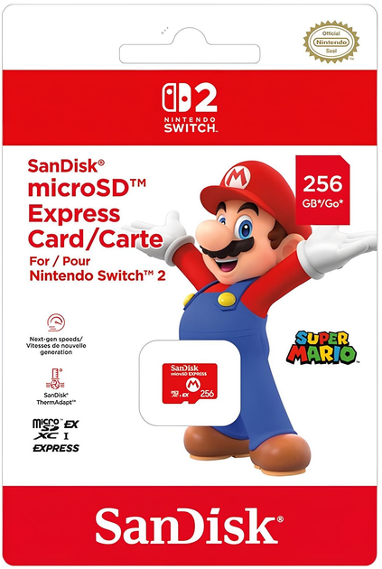 Карта памяти SanDisk Nintendo Switch microSD Express card