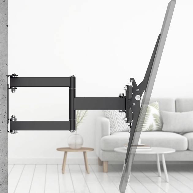 Настінне кріплення Hama TV Wall Bracket, Swivel, Tilt, Pull-out, 213 cm (84") up to 50 kg (4047443509512) - зображення 5