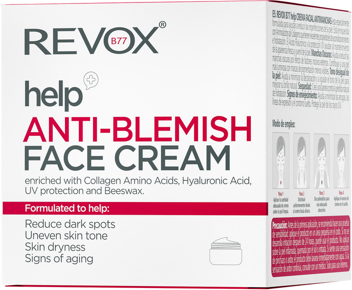 Krem do twarzy Revox B77 Help Anti-Blemish przeciw przebarwieniom 50 ml (5060565102767) - obraz 4