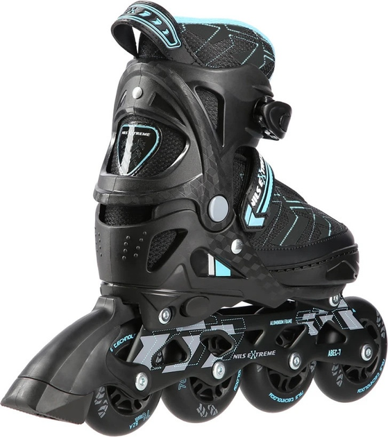 Łyżworolki Nils Extreme NA11002 Czarno-Niebieskie roz. M (35-38) (5907695543308) - obraz 3