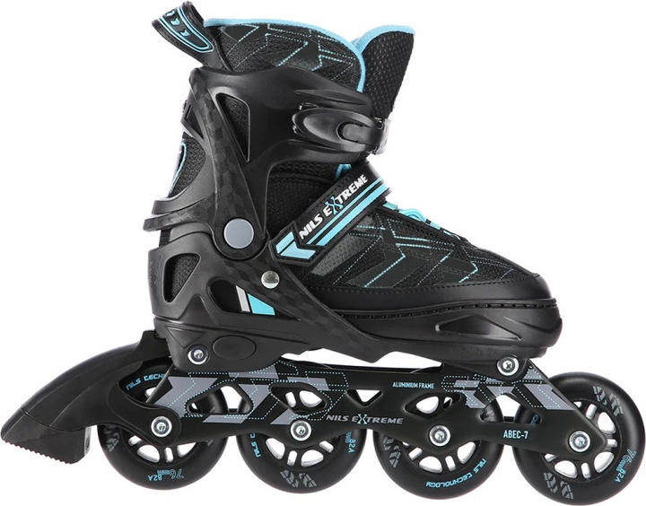Łyżworolki Nils Extreme NA11002 Czarno-Niebieskie roz. L (39-42) (5907695543315) - obraz 4