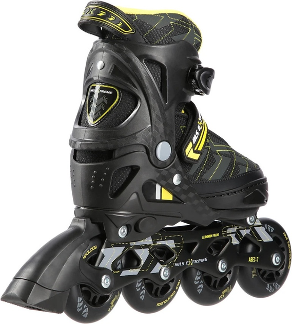 Łyżworolki Nils Extreme NA11002 Czarno-Żółte roz. S (31-34) (5907695543322) - obraz 3